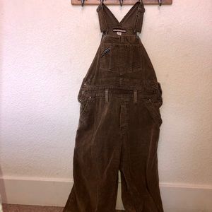 VINTAGE Brown Corduroy Overalls